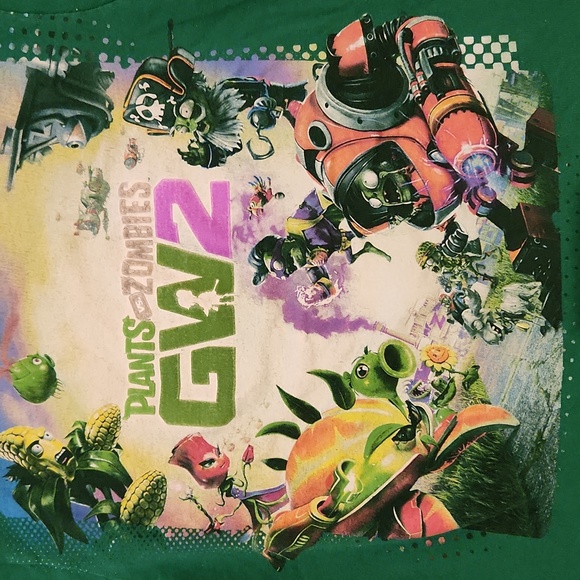 Plants vs. Zombies Garden Warfare 2 Green Tee for Boy Size M (8) - Picture 2 of 4
